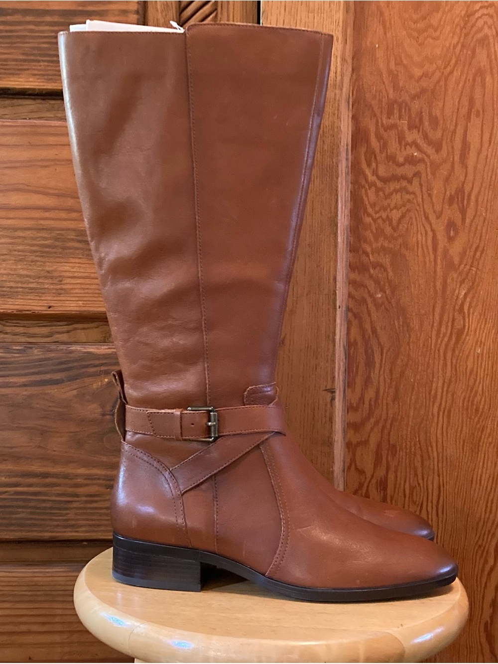 Naturalizer Rena Brown Riding Boots wide calf